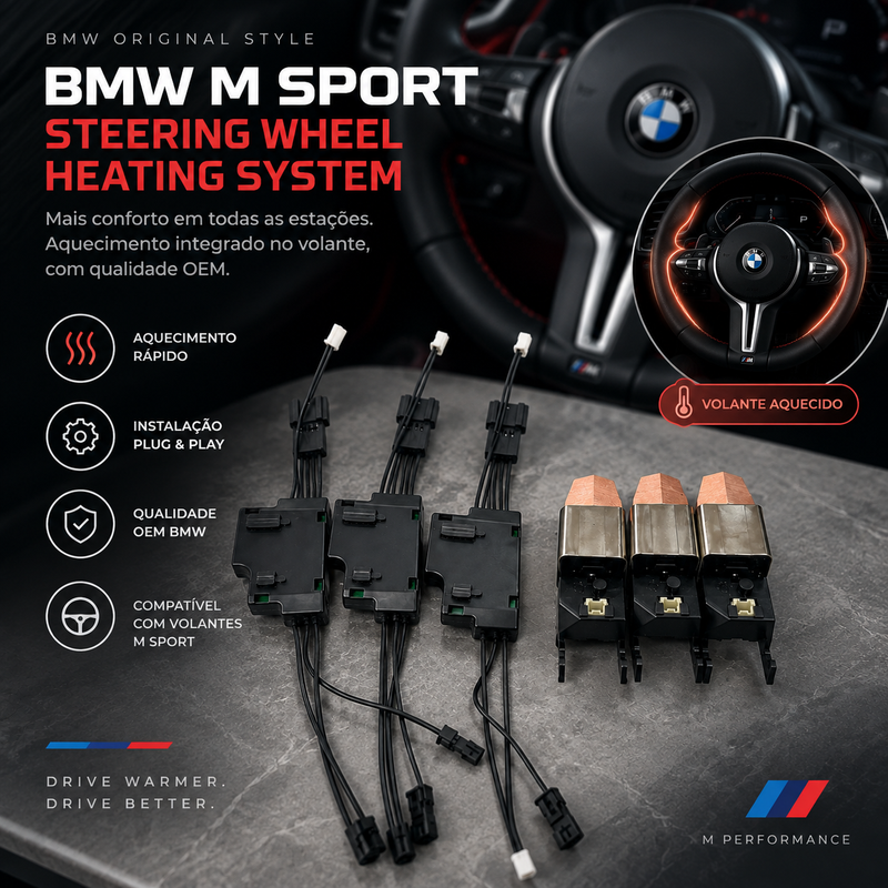 Sistema de Aquecimento do Volante BMW M Sport - Série F