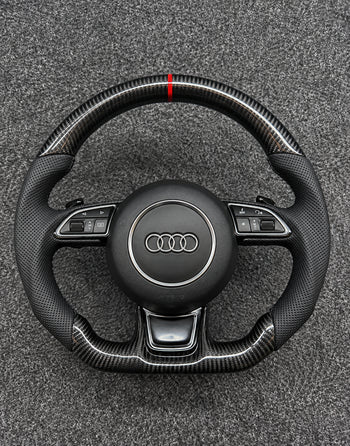 Audi RS Carbon Fiber Steering Wheel - S/RS