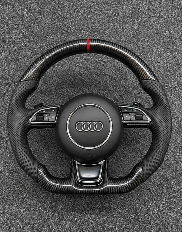 Audi RS Carbon Fiber Steering Wheel - S/RS