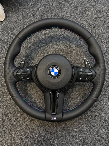 Black BMW M Sport Steering Wheel - E/F Series