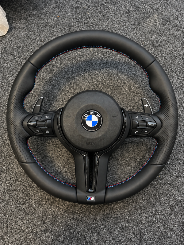Black BMW M Sport Steering Wheel - E/F Series