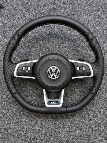 VW R-Line Steering Wheel & Perforated Leather