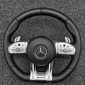 Mercedes-AMG Steering Wheel Black/Silver & Leather - foto 1