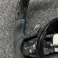 Forged Carbon & Blue Honda Steering Wheel - Civic - foto 3