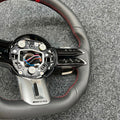 Mercedes-AMG Leather & Red Stripe Steering Wheel - foto 4