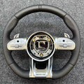 Mercedes-AMG Steering Wheel Black/Silver & Leather - foto 2