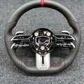 Mercedes-AMG Leather & Red Stripe Steering Wheel - foto 2