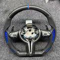 Volante BMW M Fibra de Carbono e LED RPM - Série E/F - foto 5