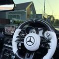 Mercedes-AMG Carbon Fiber & White Steering Wheel - foto 6