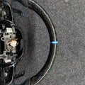 Forged Carbon & Blue Honda Steering Wheel - Civic - foto 6