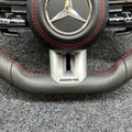Mercedes-AMG Leather & Red Stripe Steering Wheel - foto 3