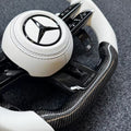 Mercedes-AMG Carbon Fiber & White Steering Wheel - foto 5
