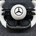 Mercedes-AMG Carbon Fiber & White Steering Wheel - foto 2