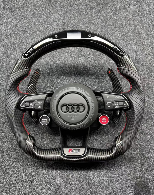 Carbon Fiber & LED RPM Audi RS Steering Wheel