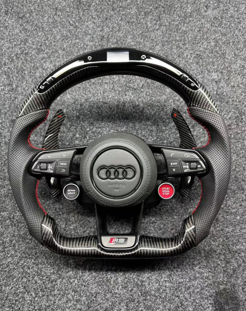 Volante Audi RS em Fibra de Carbono com LED RPM