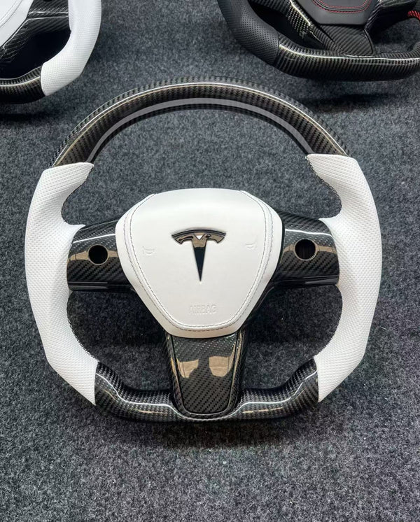 Volante Tesla Model 3/Y - Fibra de Carbono