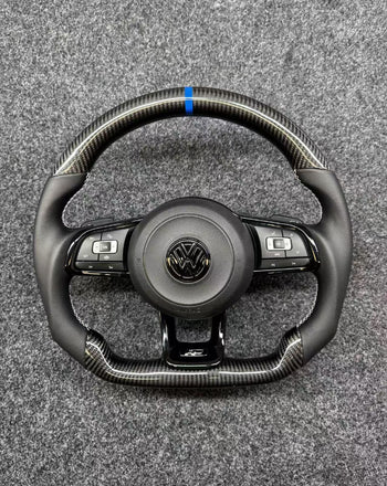 Volkswagen R & Carbon Fiber Sports Steering Wheel