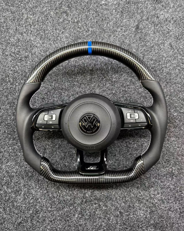 Volkswagen R & Carbon Fiber Sports Steering Wheel