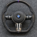 Volante BMW M Fibra de Carbono e LED RPM - Série E/F - foto 1