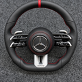 Mercedes-AMG Leather & Red Stripe Steering Wheel - foto 1