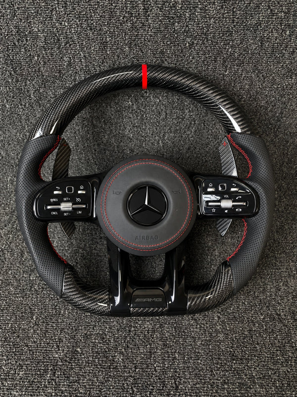 Mercedes-AMG Black & Carbon Fiber Steering Wheel