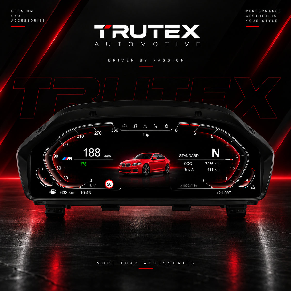 Quadrante Digital BMW M — 10" / 12,3"