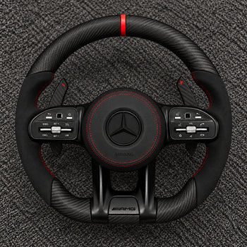 Mercedes-AMG All Black Carbon Fiber Steering Wheel