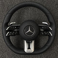 Black & Silver Mercedes-AMG Steering Wheel - foto 2