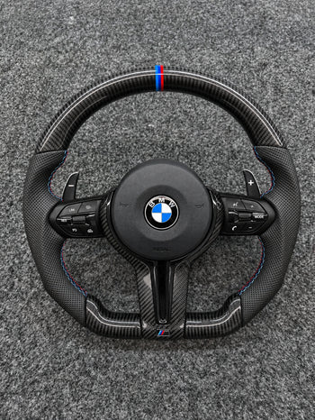 BMW M Black Carbon Fiber Steering Wheel - F Series