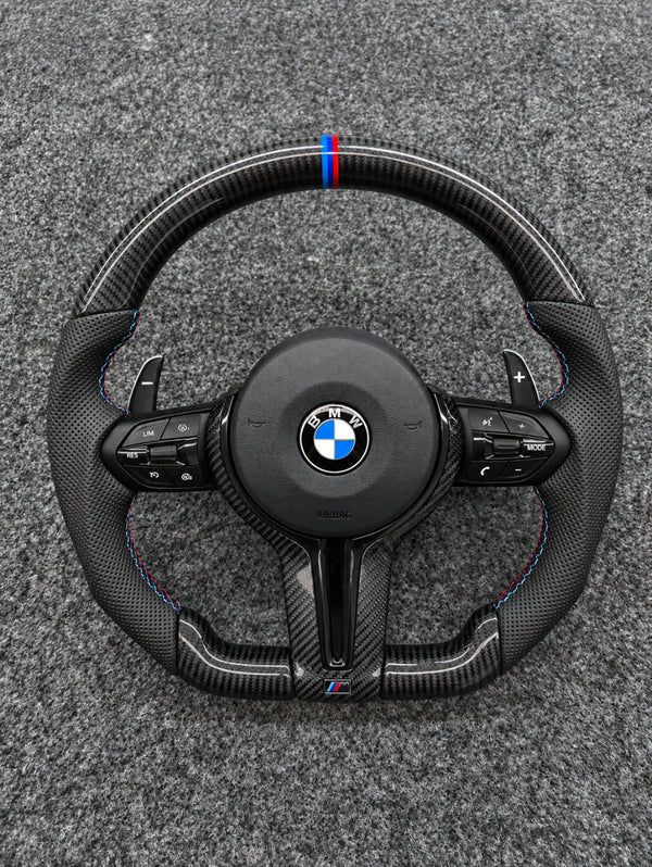 BMW M Black Carbon Fiber Steering Wheel - F Series