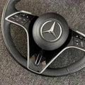Glossy Black Mercedes-Benz Steering Wheel - foto 2